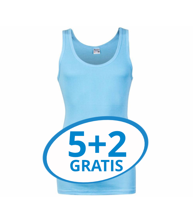 Beeren Heren Singlet M3000 Blauw voordeelpack B