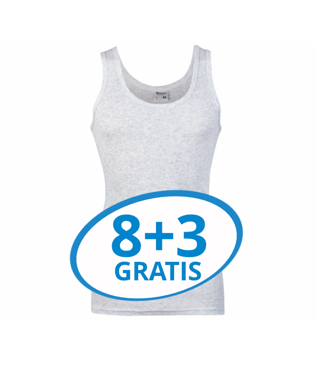 Beeren Heren Singlet M3000 Grijs voordeelpack C