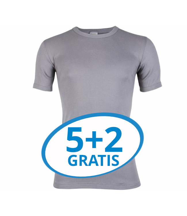 Beeren Heren T-Shirt M3000 Grijs voordeelpack C