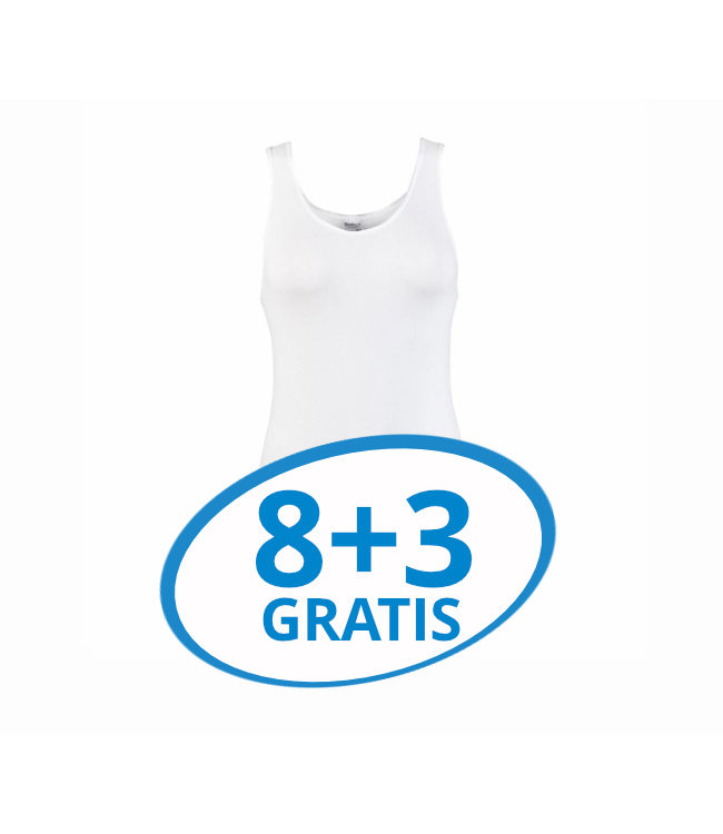 Beeren Dames Comfort Feeling Hemd Wit Voordeelpack C