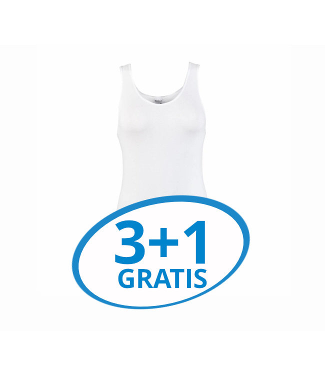 Beeren Dames Comfort Feeling Hemd Wit Voordeelpack A