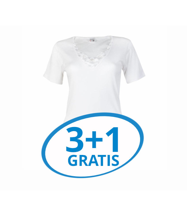 Beeren Dames T-Shirt Beatrix Wit Voordeelpack A