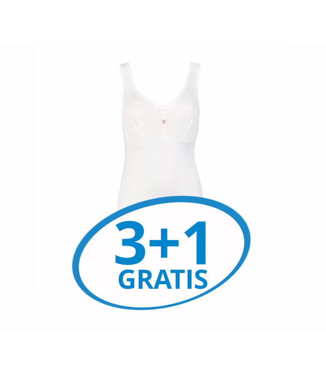 Beeren Dames Hemd Jacqueline Wit Voordeelpack A