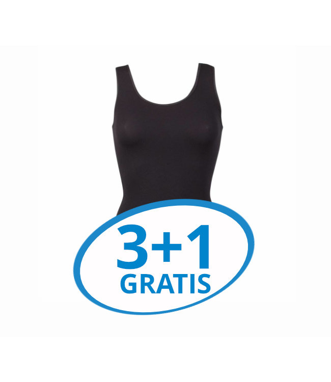 Beeren Dames Hemd Young  Zwart Voordeelpack A