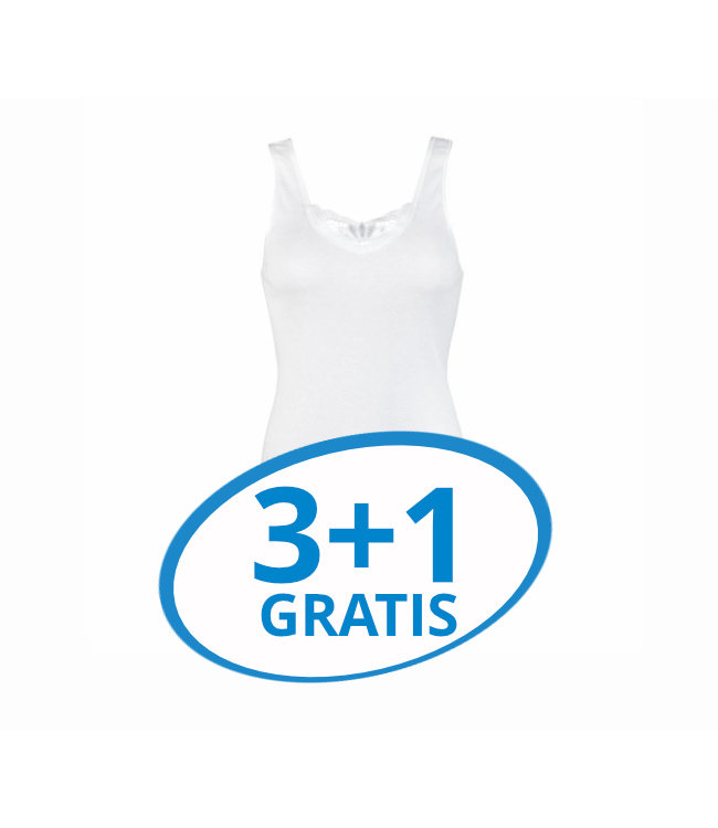 Beeren Dames Hemd Brenda Wit Voordeelpack A