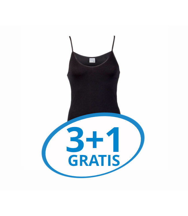 Beeren Dames Top Comfort Feeling Zwart Voordeelpack A