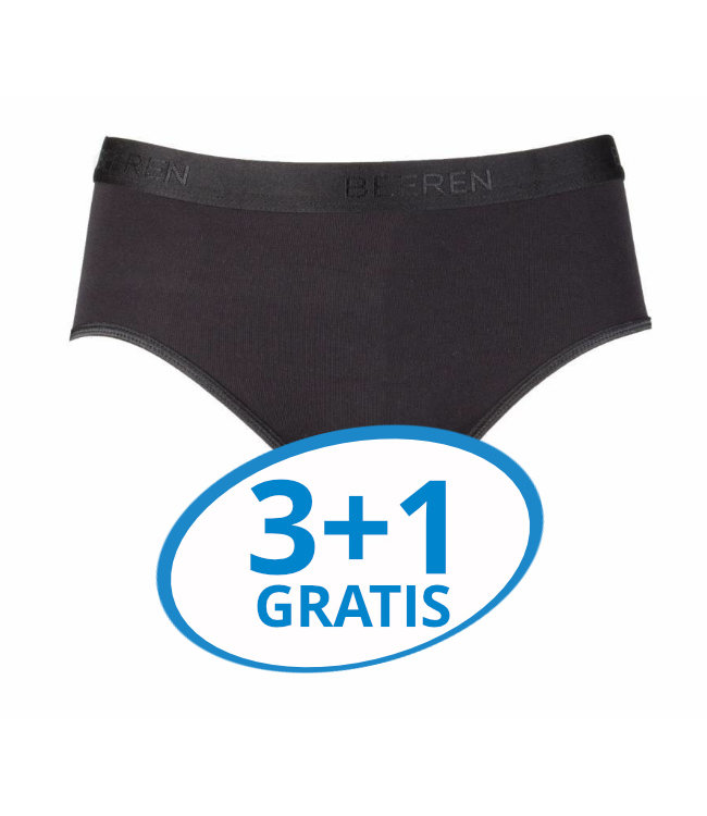 Beeren Dames Heupslip Young Zwart Voordeelpack A