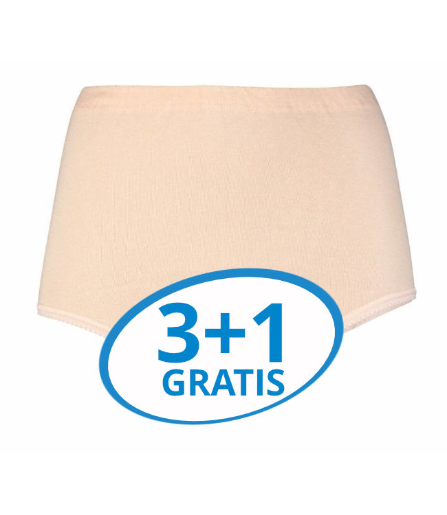 dames maxislip briljant huidskleur Voordeelpack A