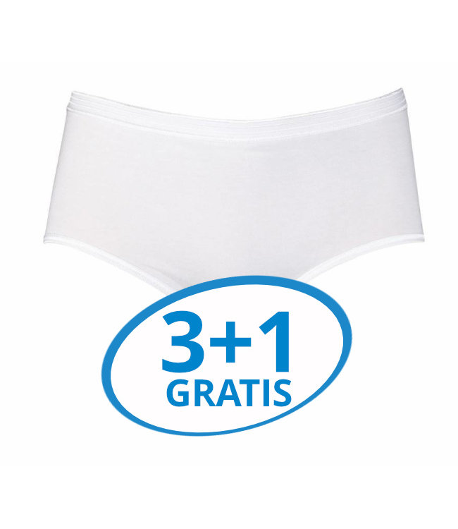 Beeren Dames Midislip Comfort Feeling Wit Voordeelpack A