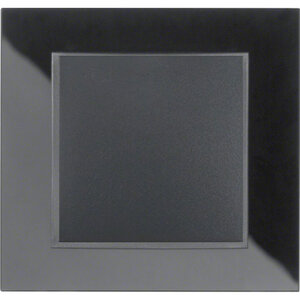 Berker B7 zwart glas/antraciet mat