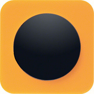 Berker R1 transparant oranje acryl zwart