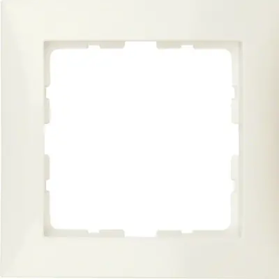 Berker afdekraam 1-voudig S1 creme glans (10118982)