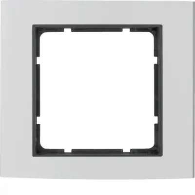 Berker afdekraam 1-voudig B3 aluminium/antraciet mat (10113004)