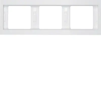 Berker afdekraam 3-voudig K1 horizontaal wit (13737009)