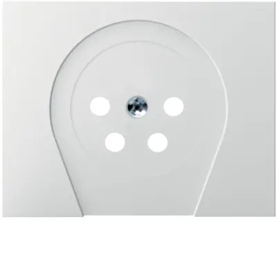 Berker centraalplaat telefoon KPN 4-polig K1 wit (6110267009)