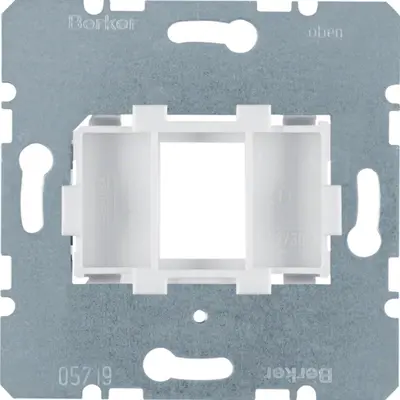Berker draagring modulair jack 1-voudig wit 14,9 x 20,7mm (454002)