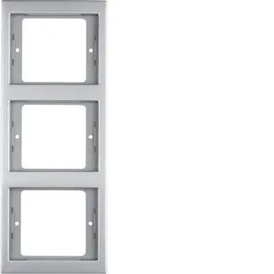 Berker afdekraam 3-voudig verticaal K5 edelstaal (13337004)