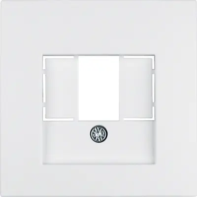 Berker centraalplaat USB / luidspreker S1/B3/B7 wit mat (10331909)
