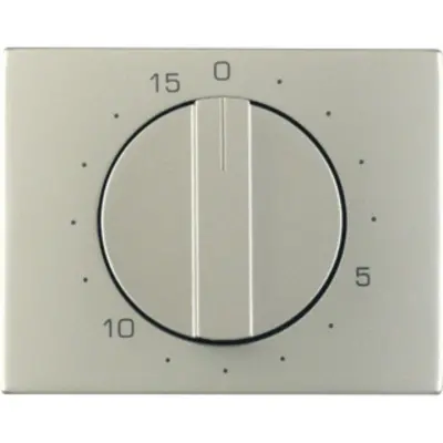 Berker draaiknop tijdschakelaar 15 minuten K5 edelstaal (16347104)
