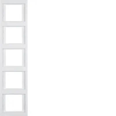 Berker afdekraam 5-voudig K1 verticaal wit (13537009)