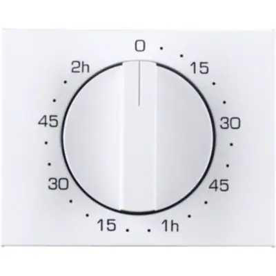 Berker draaiknop tijdschakelaar 120 minuten K1 wit (16357109)