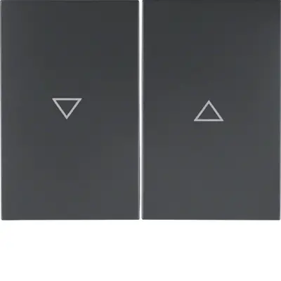 Berker wip jaloezieschakelaar 2-voudig K1 antraciet (14357106)