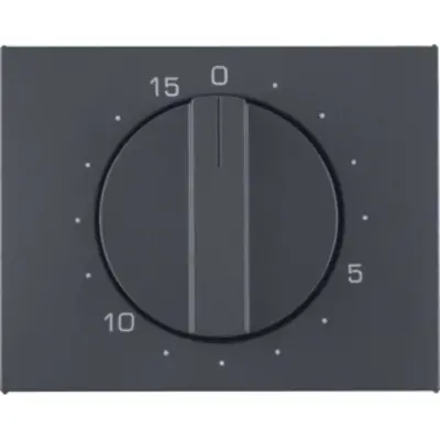 Berker draaiknop tijdschakelaar 15 minuten K1 antraciet (16347106)