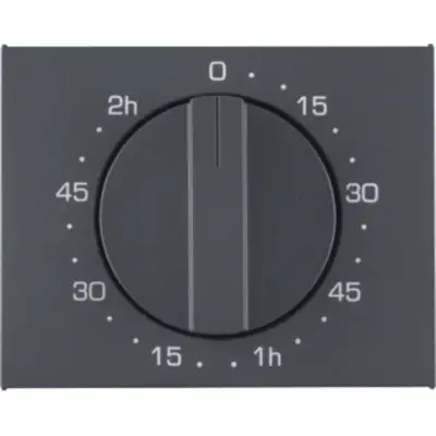 Berker draaiknop tijdschakelaar 120 minuten K1 antraciet (16357106)