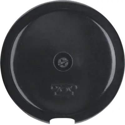 Berker centraalplaat kabeluitgang zonder draagring 1930 zwart kunststof (103701)