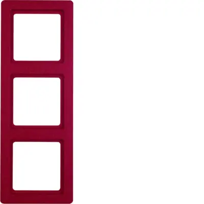 Berker afdekraam 3-voudig Q1 rood (10136062)
