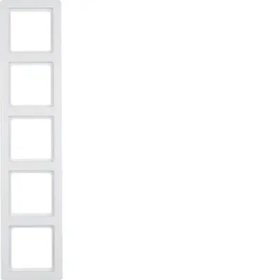 Berker afdekraam 5-voudig Q1 wit (10156089)