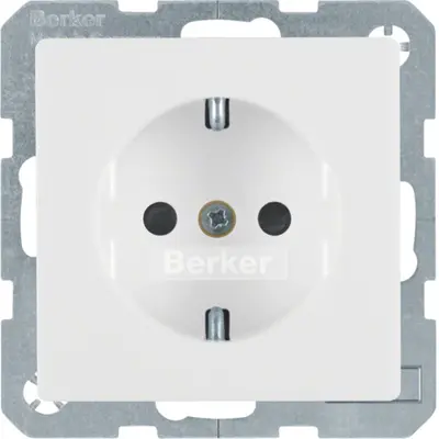 Berker wandcontactdoos 1-voudig randaarde inbouw (41236089)