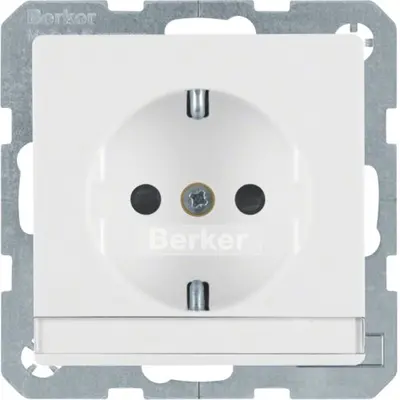Berker wandcontactdoos 1-voudig randaarde inbouw (41496089)