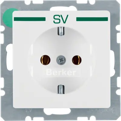 Berker wandcontactdoos 1-voudig randaarde inbouw (47436039)