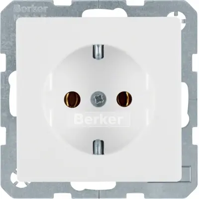 Berker wandcontactdoos randaarde Q1/Q3/Q7 wit (47436089)