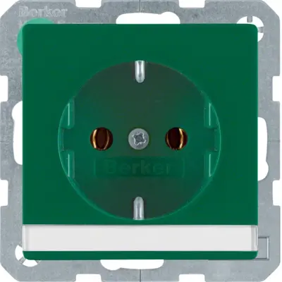Berker wandcontactdoos 1-voudig randaarde inbouw (47506003)