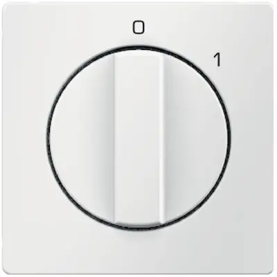 Berker draaiknop voor draaischakelaar aan/uit met opdruk 0-1 Q1/Q3/Q7 wit (11506089)