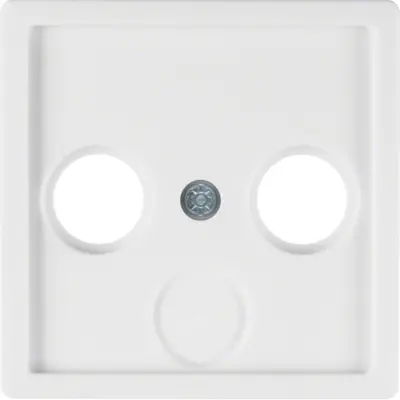 Berker centraalplaat antenne / COAX wandcontactdoos Q1/Q3/Q7 wit (12036089)