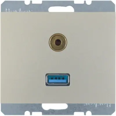 Berker usb/audio wcd k1/k5 edel (3315397004)