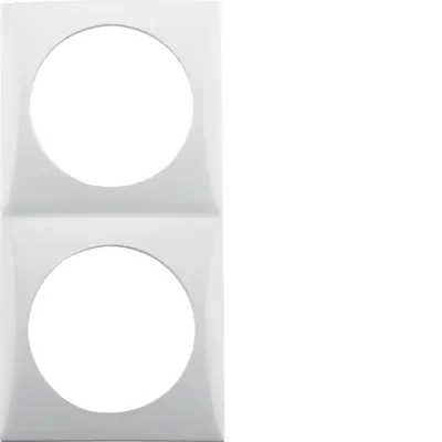 Berker Integro Flow afdekraam 2-voudig wit glans (918262519)