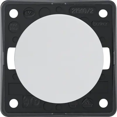 Berker Integro Flow uitschakelaar 2-polig 10 AX wit glans (936522509)