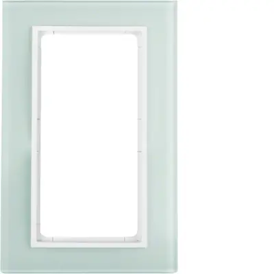 Berker afdekraam 1.5-voudig B7 wit glas/wit mat (13096909)