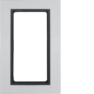 Berker afdekraam 1.5-voudig B7 aluminium/antraciet mat (13096904)