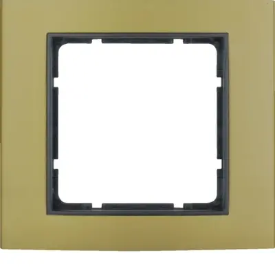 Berker afdekraam 1-voudig B3 goud aluminium/antraciet mat (10113016)