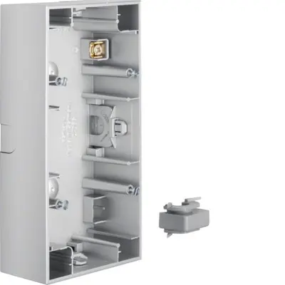 Berker opbouwbak 2-voudig horizontaal K5 aluminium (10527003)