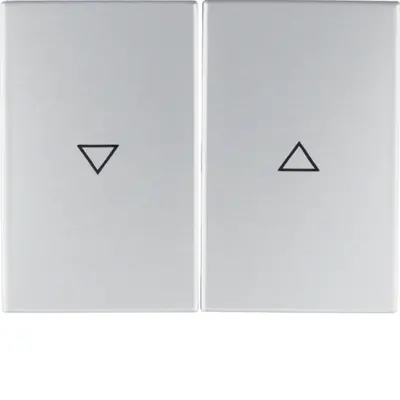 Berker wip jaloezieschakelaar 2-voudig K5 aluminium (14357103)