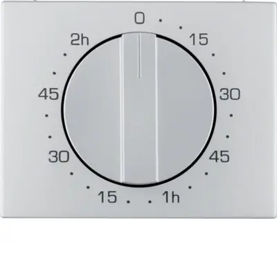 Berker draaiknop tijdschakelaar 120 minuten K1/K5 aluminium (16357103)