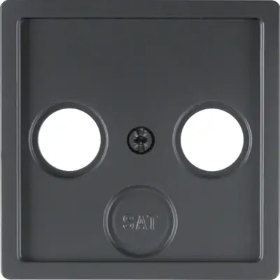 Berker centraal antenne / COAX wandcontactdoos Q1/Q3/Q7 antraciet (12036086)