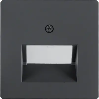 Berker centraalplaat RJ45 wandcontactdoos 2-voudig Q1/Q3/Q7 antraciet (14096086)