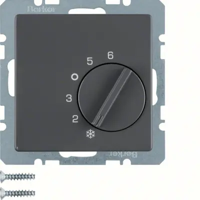 Berker kamerthermostaat wisselcontact Q1/Q3/Q7 antraciet (20266086)